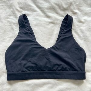 Aerie Offline Black Crossed Back Sports Bra Size Medium